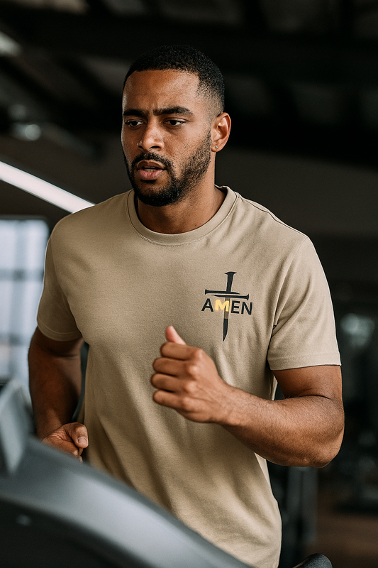 Black Cross Amen Tee